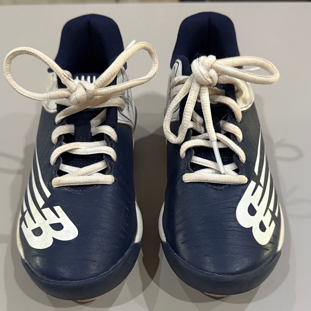 New Balance Baseball Shoes Navy Blue & White with NB Logo